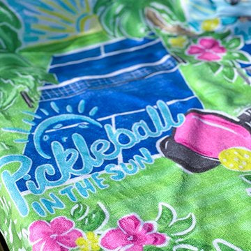 Pickleball in the Sun Beach Towel